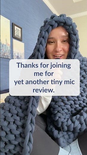 Tiny Mic Review: Bearaby Cotton Napper Weighted Blanket #shorts