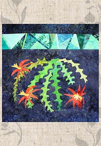Ric Rac Cactus With Stained Glass Quilt (PDF Pattern) - Etsy Canada