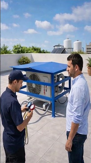 What do you think about the roof on that split AC condenser?