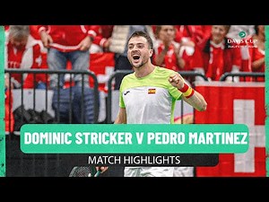 Dominic Stricker v Pedro Martinez | Switzerland v Spain | 2025 Davis Cup Qualifiers Match Highlights