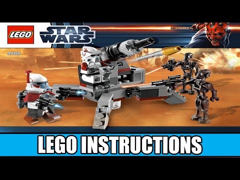 LEGO 9488 Instructions - Elite Clone Trooper & Commando Droid Battle Pack - Star Wars