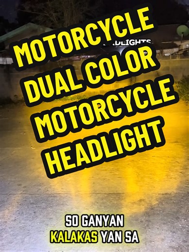 LED Dual Color Motorcycle Headlight for Enhanced Visibility
