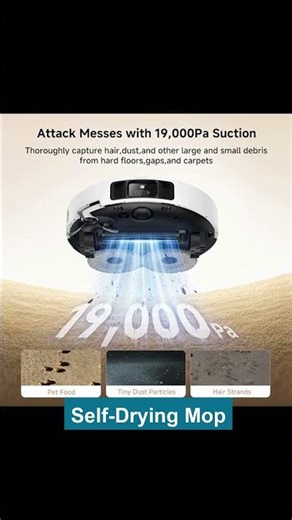 Mova P50 Pro Ultra Robot Vacuum and Mop, 19,000Pa Suction with Anti-Tangle Brush, Review — Pros