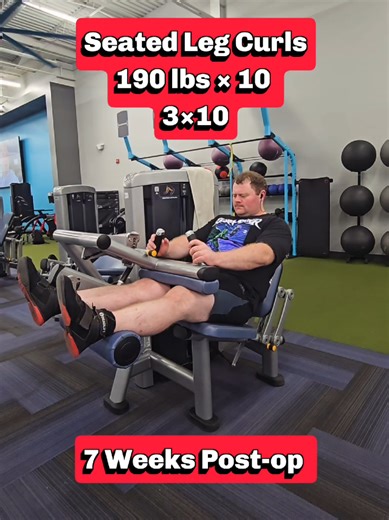 Seated Leg Curls: Week 22 Post-Op Progress