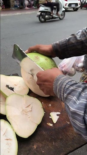 Fresh coconut cutting skill! #shorts #streetfood #fruit #viral #coconut #explore