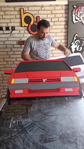Assembling a Classic Hatchback Car Model Step-by-Step
