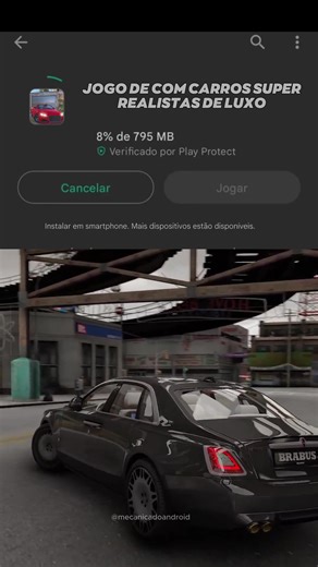 Jogo de Carro Super Realista para Celular