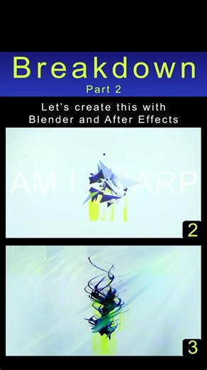 Part 2 of creating abstract visuals using blender and after effects! #abstractart #explore #fyp