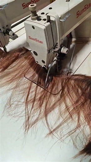 how to make a wig.sewing machine. #wigs #diyhairstyle