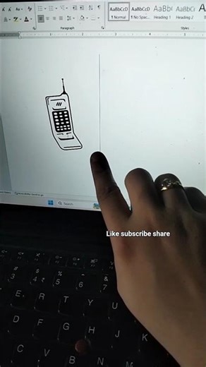 Mobile 📱 Ms word tricks #msword #mstechtricks #shorts #trending #logo#youtubeshorts