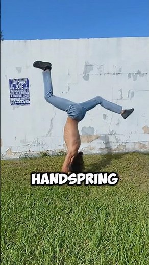 Front handspring tutorial. THE EASY WAY #howto #fronthandspring #gymnastics #shorts #parkour