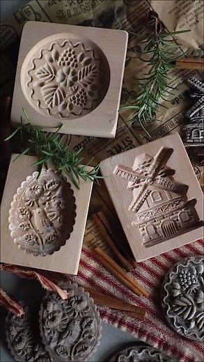 Making Cinnamon Salt Dough Ornaments with Christmas Cookie House Molds
