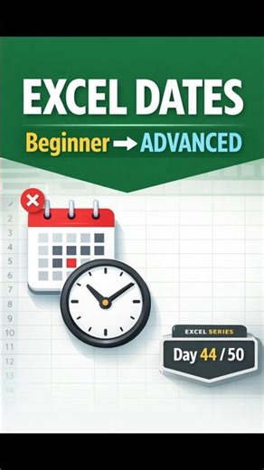 Stop Calculating Dates Manually in Excel | Beginner to Advanced #exceltips #msexceltutorial #excel