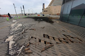 Part of Atlantic City’s boardwalk still closed. This is what the fire damage looks like.