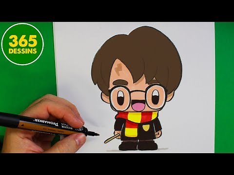 COMMENT DESSINER HARRY POTTER KAWAII - Comment dessiner kawaii étape par étape facilement