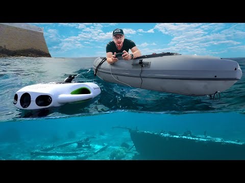 JE TESTE UN DRONE SOUS MARIN ! (je visite une épave de bateau)