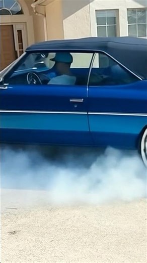 1972 Chevy impala burnout