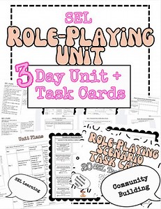 SEL Role-Playing & Emotional Reflection Unit | Self-Awareness | Self-Management