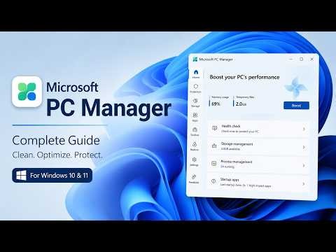 Microsoft PC Manager Complete Guide (2026) | Clean, Optimize & Speed Up Windows 11 & Windows 10