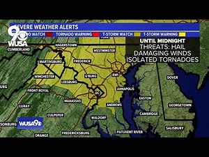 Watch Live: WUSA9 Chief Meteorologist Topper Shutt talks Severe Thunderstorm Watch