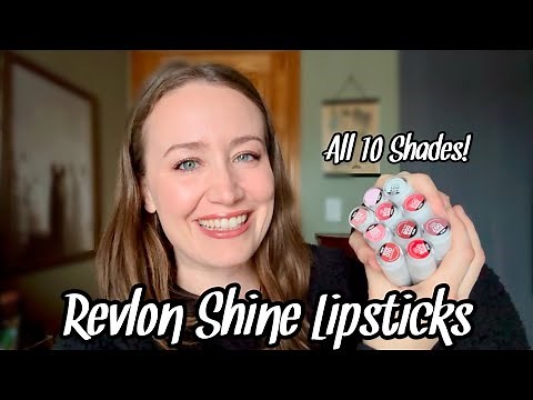 Lip Swatches! Revlon Shine Lipsticks