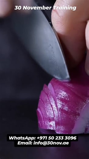 30 November Investment Group on Instagram‎: "Not just cooking — real chef training Train under the guidance of an experienced professional chef. Master real kitchen techniques, safety standards, and professional skills in a certified culinary environment. 🔪 Real skills 🔥 Real kitchen 👨‍🍳 Real chef mentorship Limited seats available. 📞 Phone / WhatsApp: +971 50 233 3096 📧 Email: info@30nov.ae 👉 Register now. Learn from the professionals. 👨‍🍳 تعلّم على يد شيف محترف ليس مجرد طبخ — تدريب اح