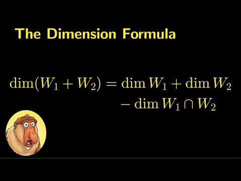 Mastering the Dimension Formula: Your Key to Understanding Vector Spaces