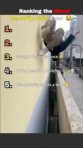 These Backflip Attempts Ended PAINFULLY 😬💀 #backflip #fails #ranking