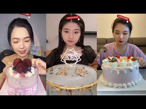 Asmr Chinese Dessert Show, Crepe Cake, Lava Cake || Eating Sounds