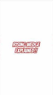 Most powerful reversal pattern:- Rising wedge | #shortvideo#trading#stock#shorts#viral#reversal