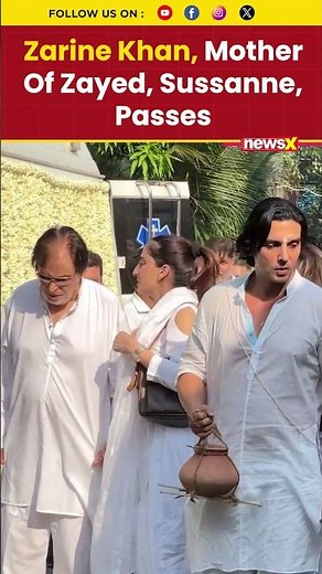 Zarine Khan Dies at 81; Zayed and Sussanne Khan Share Grief