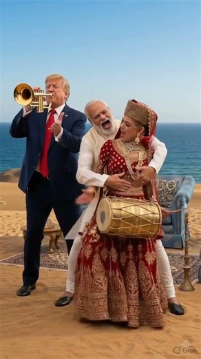 Modi aur trump ke masti #