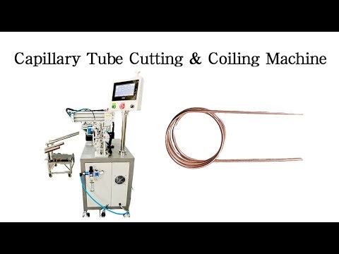 Capillary Tube Coiling Winding And Cutting Machine For Refrigeration