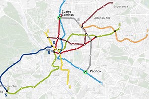 La evolución del Metro de Madrid desde 1919 hasta nuestros días, contada en un mapa interactivo