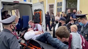Belarusian activist stabs his throat during a court hearing