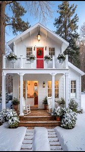 Winter Magic #house #winter #Christmas | Tiny House, Log Cabin and A-Frame