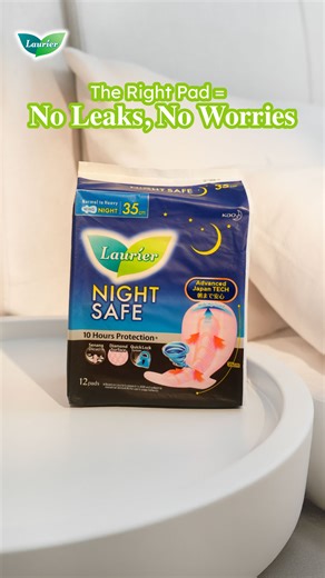 From Heavy flow to light flow—Laurier Night Safe gotchu, no leaks, no drama ✨ #LaurierMY #PeriodWeekRoutine #GoodNightNoLeak #LaurierNightSafe #SnoozeInPeace | Kaolaurier