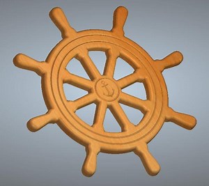 Ship Wheel 2.5 D DXF SVG DGK File for Cnc Router - Including Artcam File - Etsy