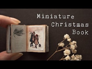 DIY Miniature Tiny Christmas Book (papercraft)