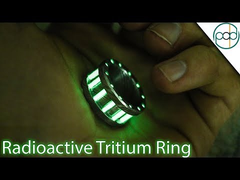 Making a Tritium and Damascus Steel Glow Ring