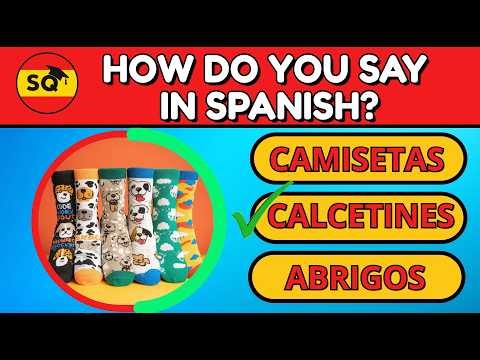 Spanish Test 🤓👀 Easy Level 🇪🇸 | How Much Spanish Do You Know? | SQ Academy