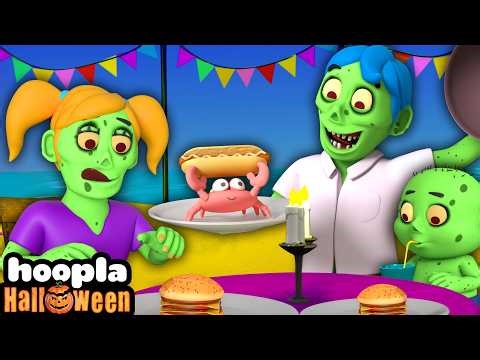 Zombie Family Spooky Dinner Feast | Funny Halloween Songs by ‪@AllBabiesChannel‬