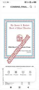 #jkbose 2026 10th कक्षा Result out , Result Declare Class 10th Jkboard