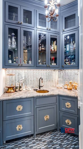 The heart of this kitchen bar remodel is the personality and uniqueness that it brings. From the tile, to the backsplash, to the countertops, this home bar is the perfect space to entertain guests or unwind from a long day. Check out the link in our bio for more! #dfwimproved #homeremodeling #kitchenbar #kitchenremodel #homebarremodel | DFW Improved