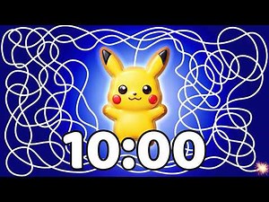 10 Minute Timer ⚡ | Pikachu Cookie Bomb Timer | Explosive Pokémon Countdown Surprise!