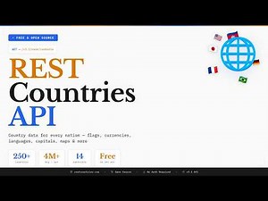 REST Countries API Tutorial - Free Country Data API (Full Guide)