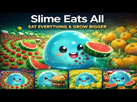 Slime Eats All 🟢🍔 | Satisfying Slime Eating Gameplay (Android)