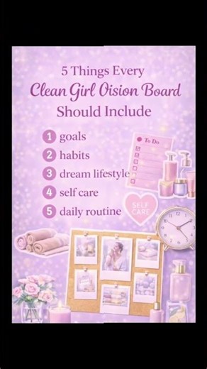 Clean Girl Vision Board ✨ How to Design Your Dream Life & Start Your Glow Up