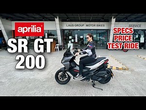 Aprilia SR GT 200 Ang Pinaka bagong Adventure Maxi Scooter | Test Ride | Full Specs Features Price