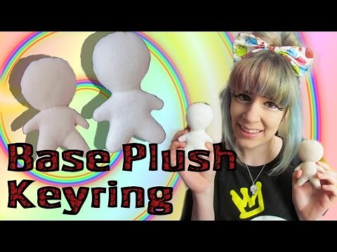 CUTE MINI CHIBI KEYRING TUTORIAL- How to make a base plush for an anime keychain- Cloctor Creations